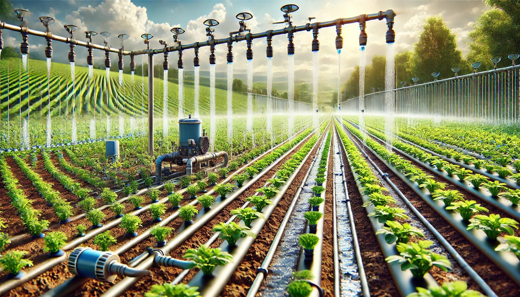 لوازم آبیاری قطره‌ای مدرن